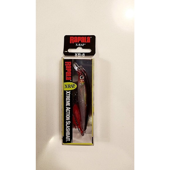 Rapala X Rap  8  3 1/8"   1/4oz  XR 8  3'-5' Swim Depth Silver - Picture 3 of 4